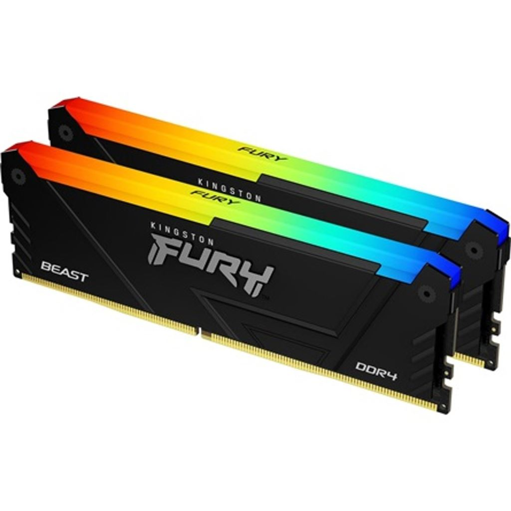 8GB 3200MHz DDR4 RAM Kingston Fury Beast RGB CL16 (2x4GB) (KF432C16BB2A/8) (KF432C16BB2A/8)-0