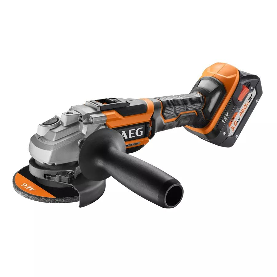 AEG BEWS 18-125BL-502C akkumulátoros sarokcsiszoló (4935464417) (18-125BL-502C)-0