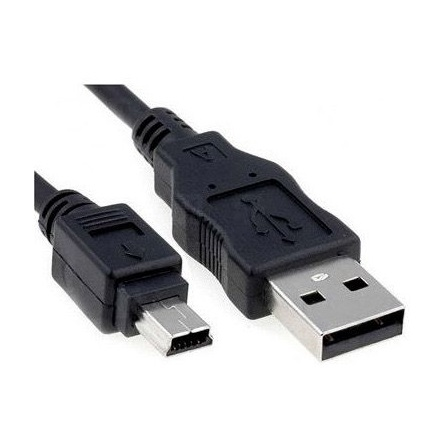 Akyga USB-A - Mini-B (5-tűs) kábel 1.8m fekete (AK-USB-03) (AK-USB-03)-0