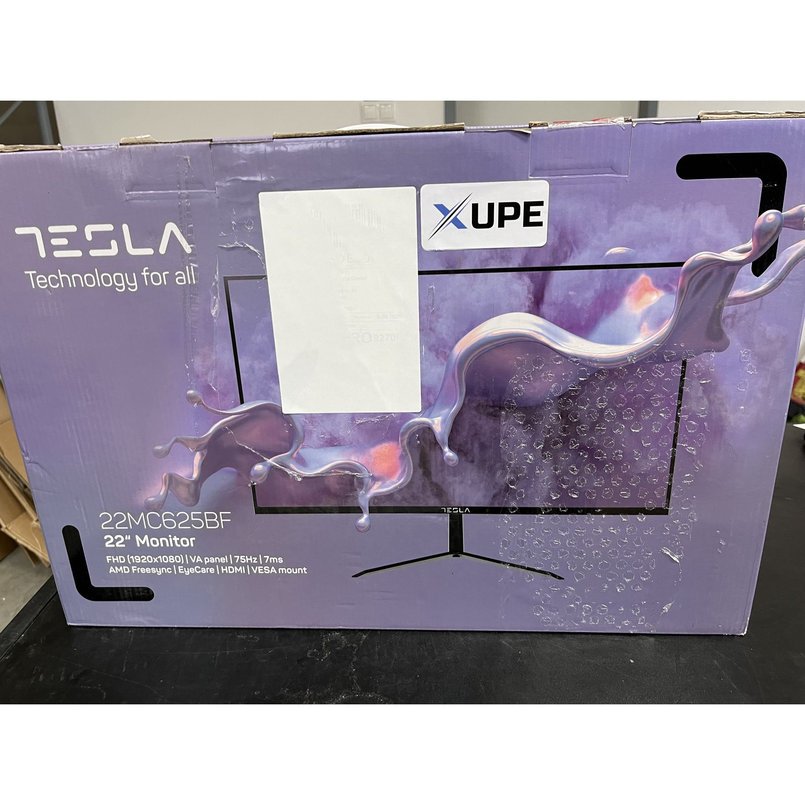 22" Tesla 22MC625BF LCD monitor fekete - Sérült dobozos!-0