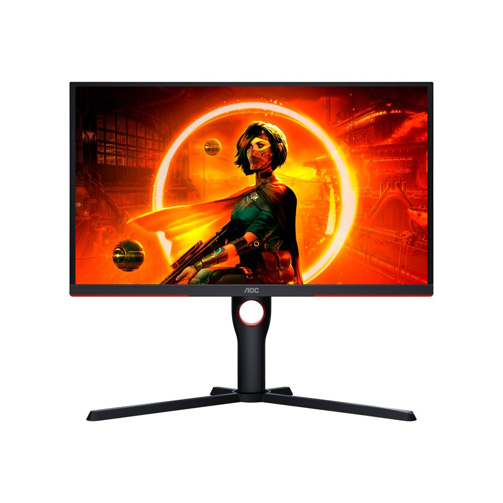 AOC G3 25G3ZM/BK számítógép monitor 62,2 cm (24.5") 1920 x 1080 pixelek Full HD Fekete, Vörös (25G3ZM/BK)-0