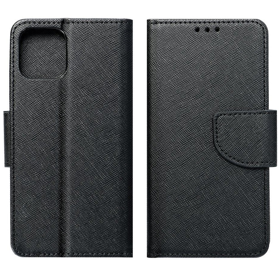 Apple iPhone 14 Plus, Oldalra nyíló tok, stand, Fancy Book, fekete (125449)-0