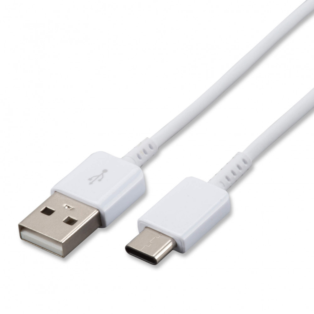 Adatkábel, USB Type-C - USB, 1,2 méter, Samsung, fehér, gyári (8595642240485)-0