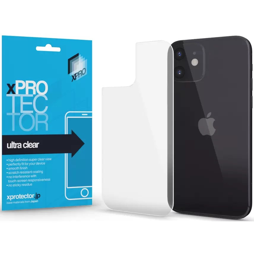 Apple iPhone 13 Mini, Kijelzővédő fólia (az íves részre NEM hajlik rá!), hátlapi, Xprotector Ultra Clear, Clear Prémium (1241740000007)-0