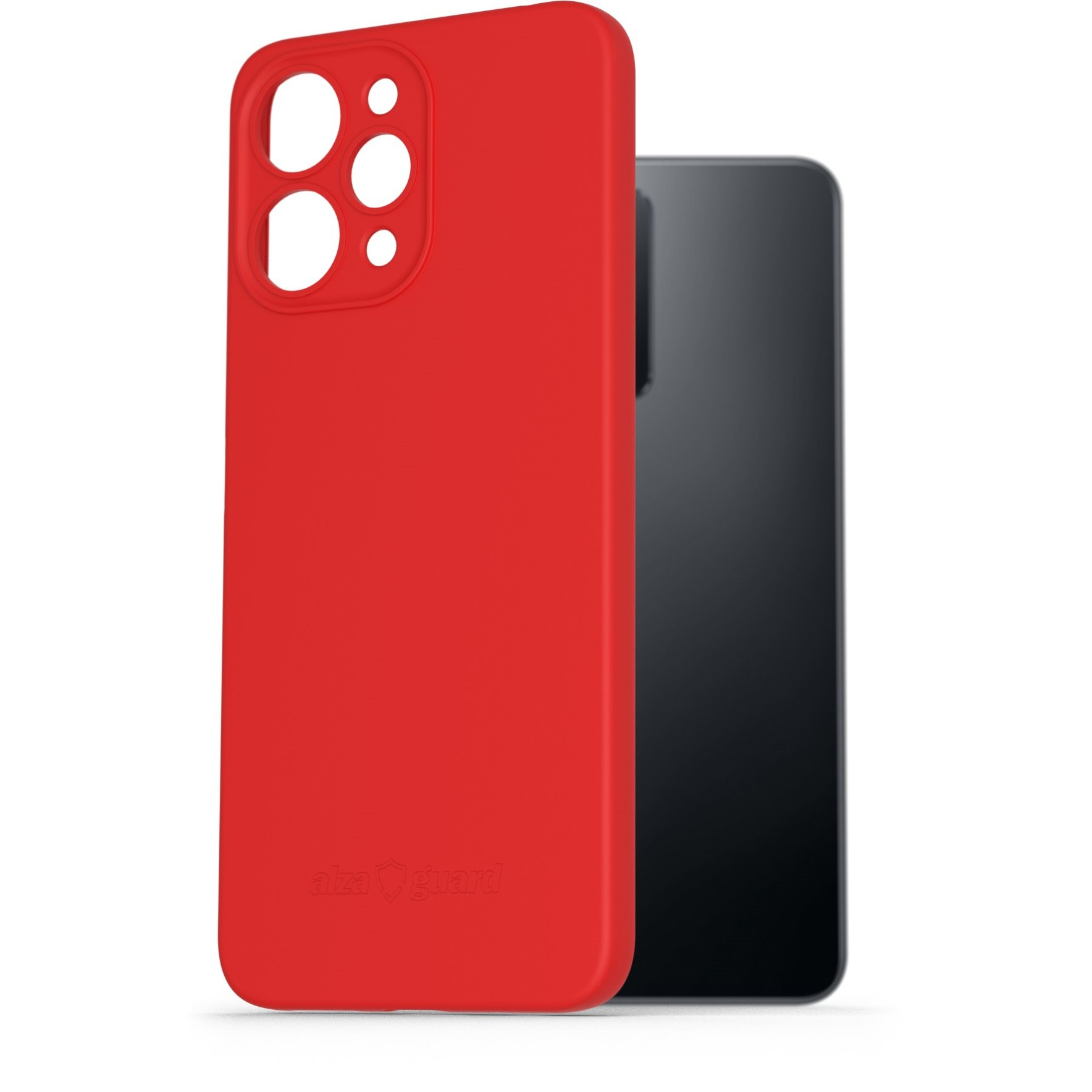 AlzaGuard Matte TPU Xiaomi Redmi 12 piros tok (AGD-PCT333R)-0