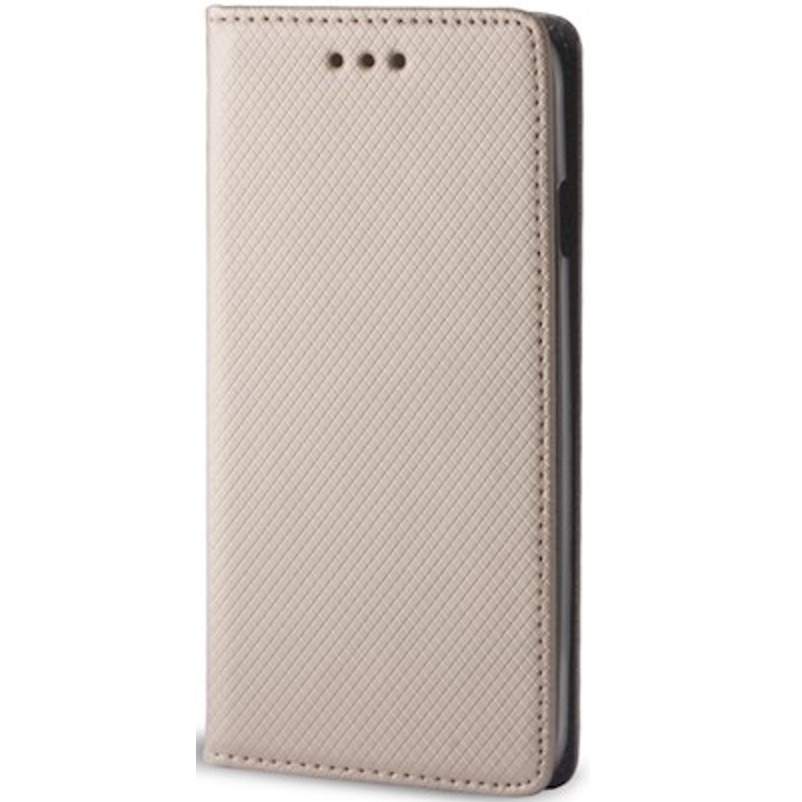 Apple iPhone 16 Pro Max, Oldalra nyíló tok, stand, Smart Magnet, arany (5907457780583)-0
