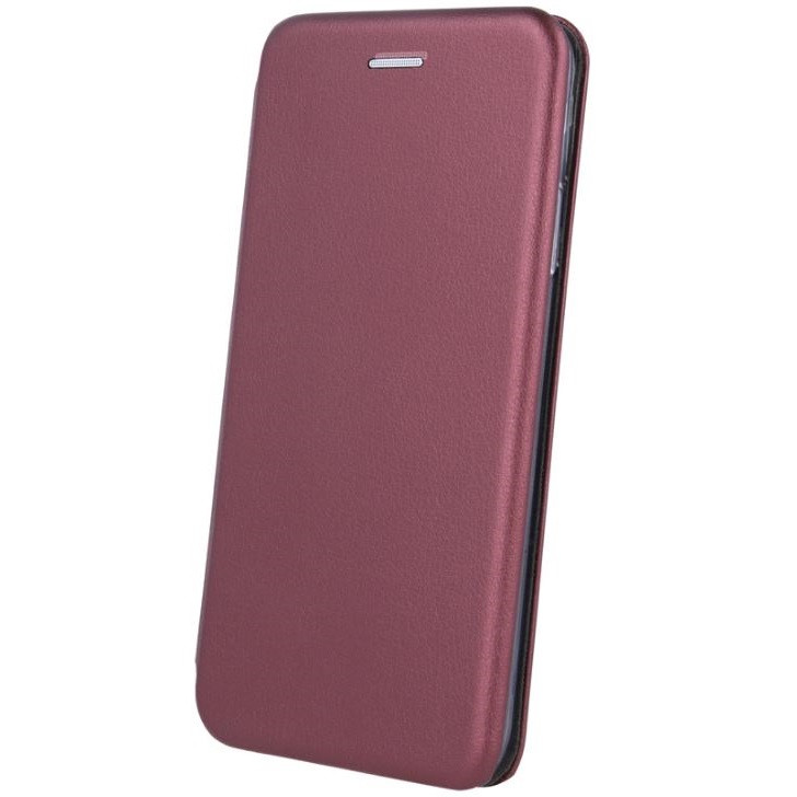 Apple iPhone 15 Pro Max, Oldalra nyíló tok, stand, Forcell Elegance, bordó (TS0024)-0
