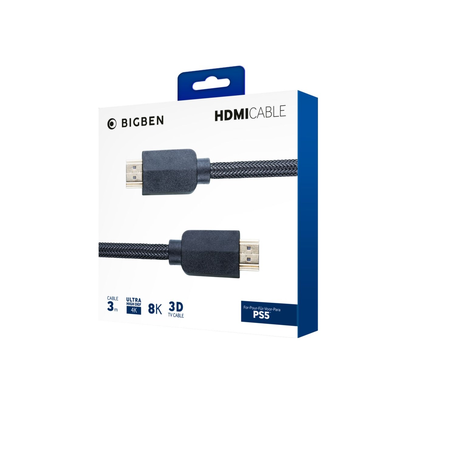 3 méteres HDMI kábel PS5 NACON (PS4)-0