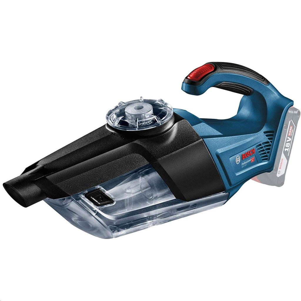Bosch GAS 18V-1 Professional kézi porszívó Fekete, Kék, Vörös, Áttetsző Porzsák nélküli (06019C6200)-0