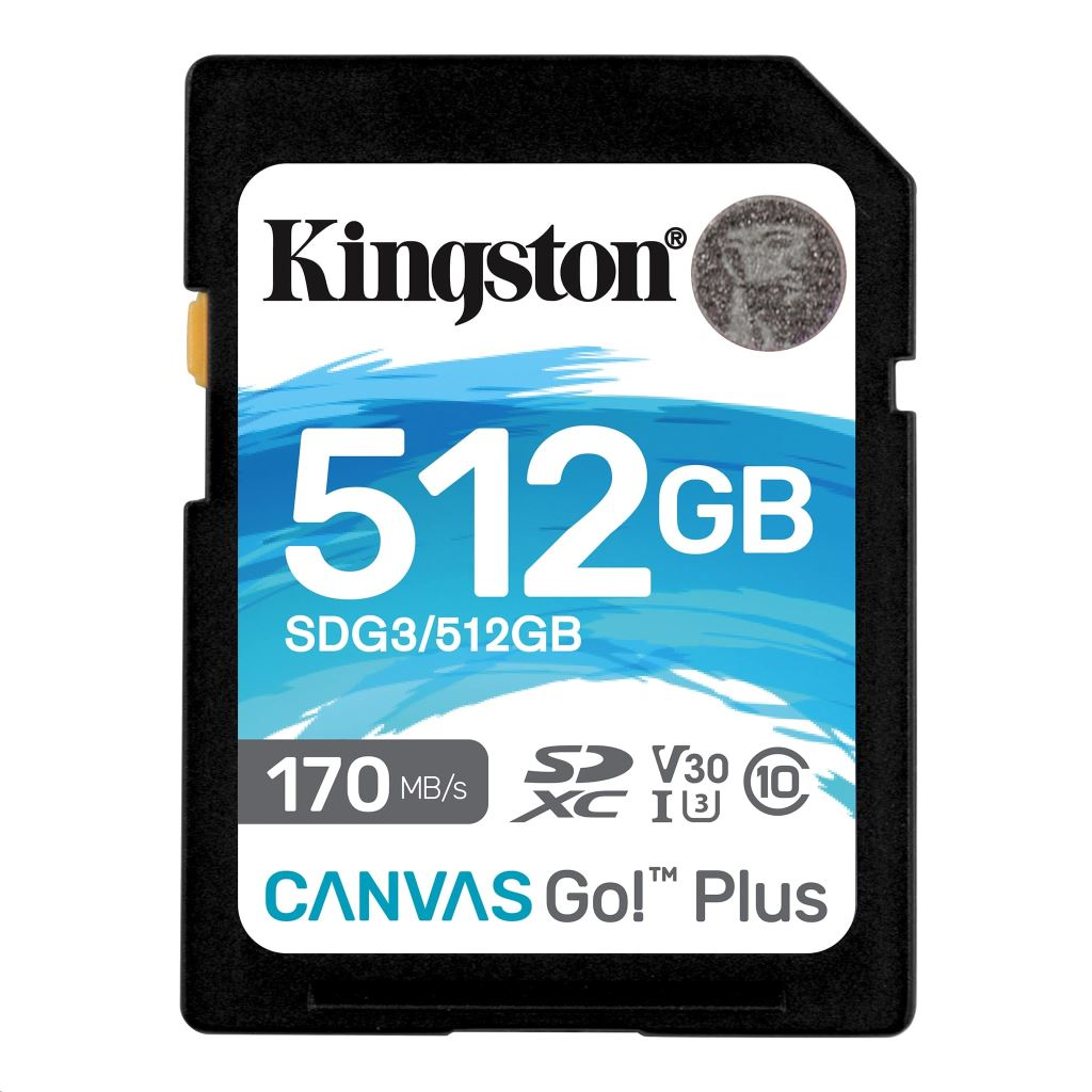 512GB SDXC Kingston Canvas Go! Plus UHS-I U3 V30 (SDG3/512GB) (SDG3/512GB)-0