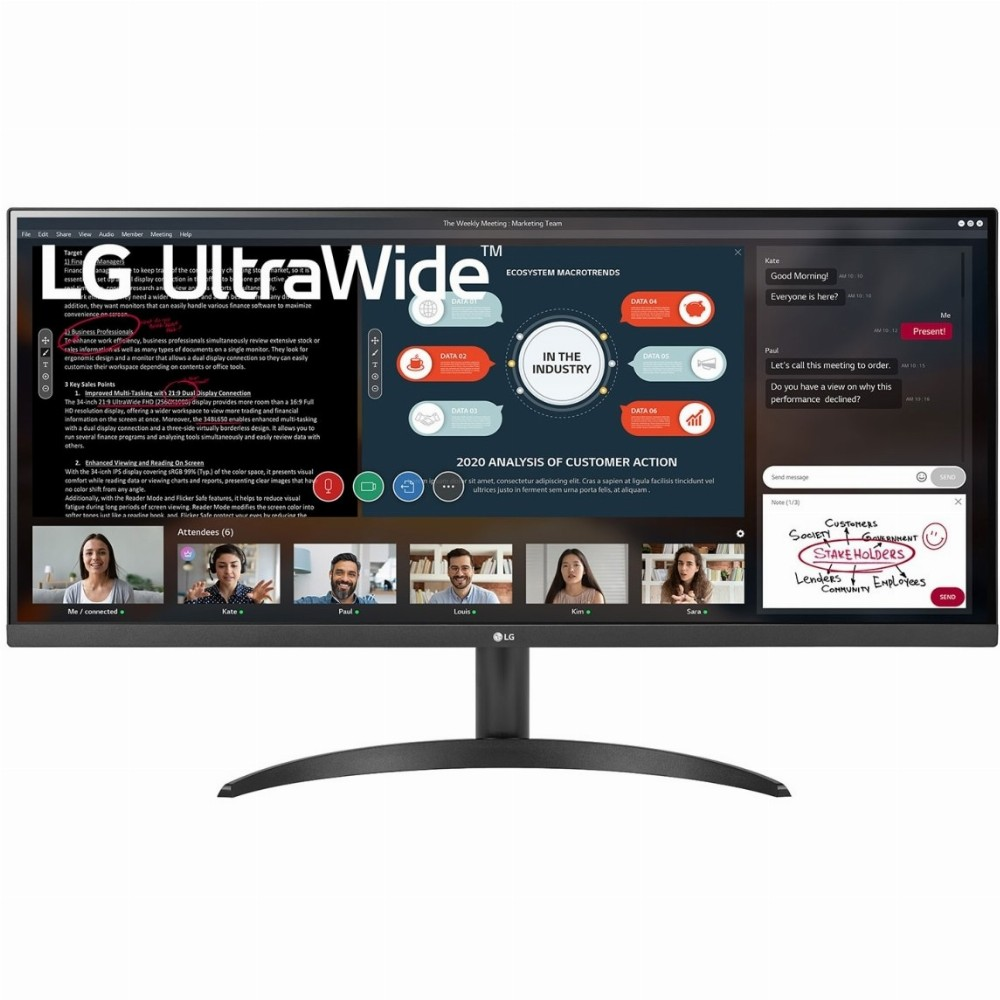 86,7cm/34'' (2560x1080) LG 34WP500-B 21_9 5ms 75Hz xHDMI VESA UWFHD Black (34WP500-B)-0