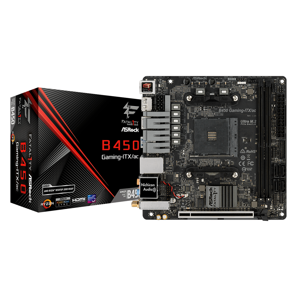 ASRock Fatal1ty B450 Gaming-ITX/ac (90-MXB870-A0UAYZ)-0