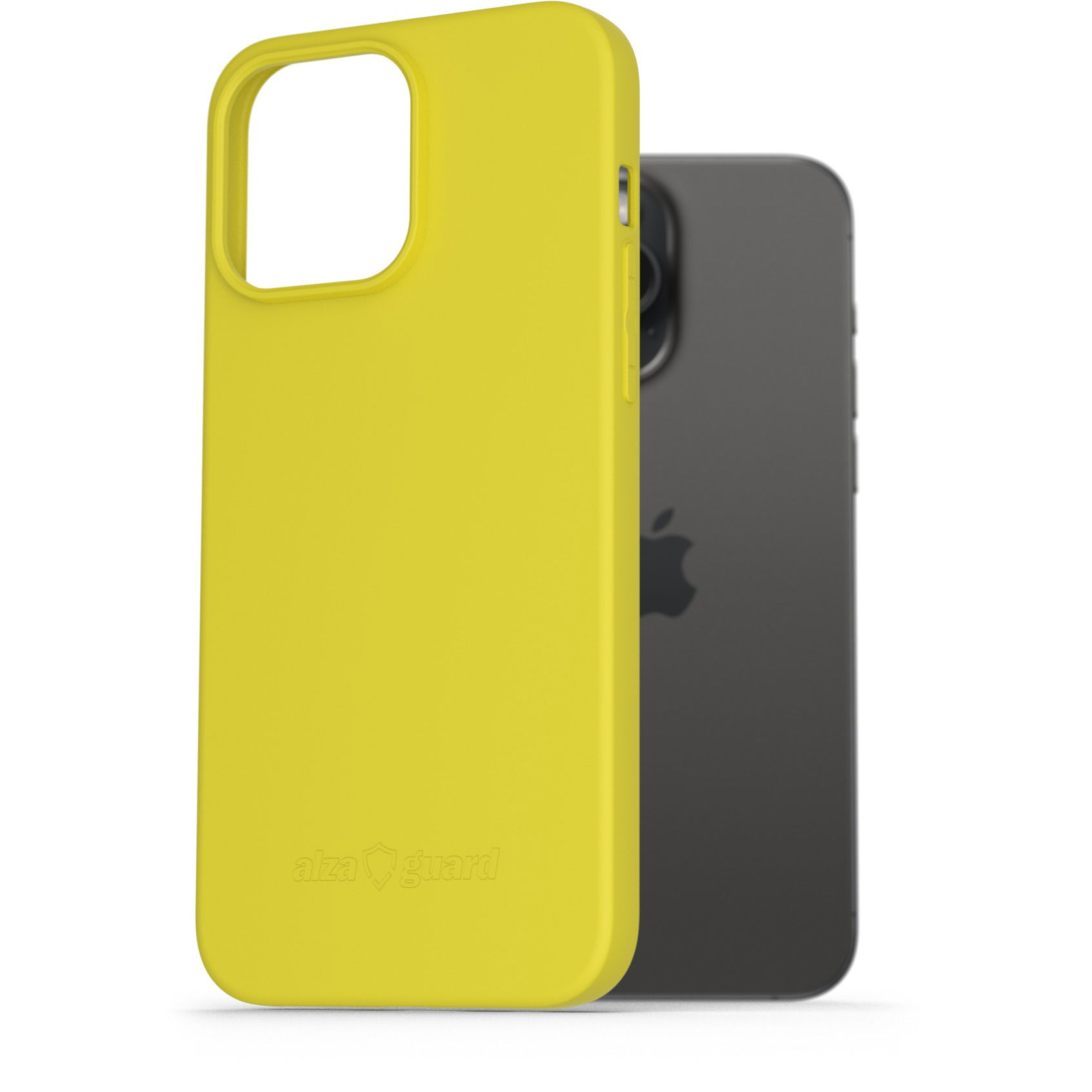 AlzaGuard Matte iPhone 15 Pro Max sárga TPU tok (AGD-PCT326Y)-0