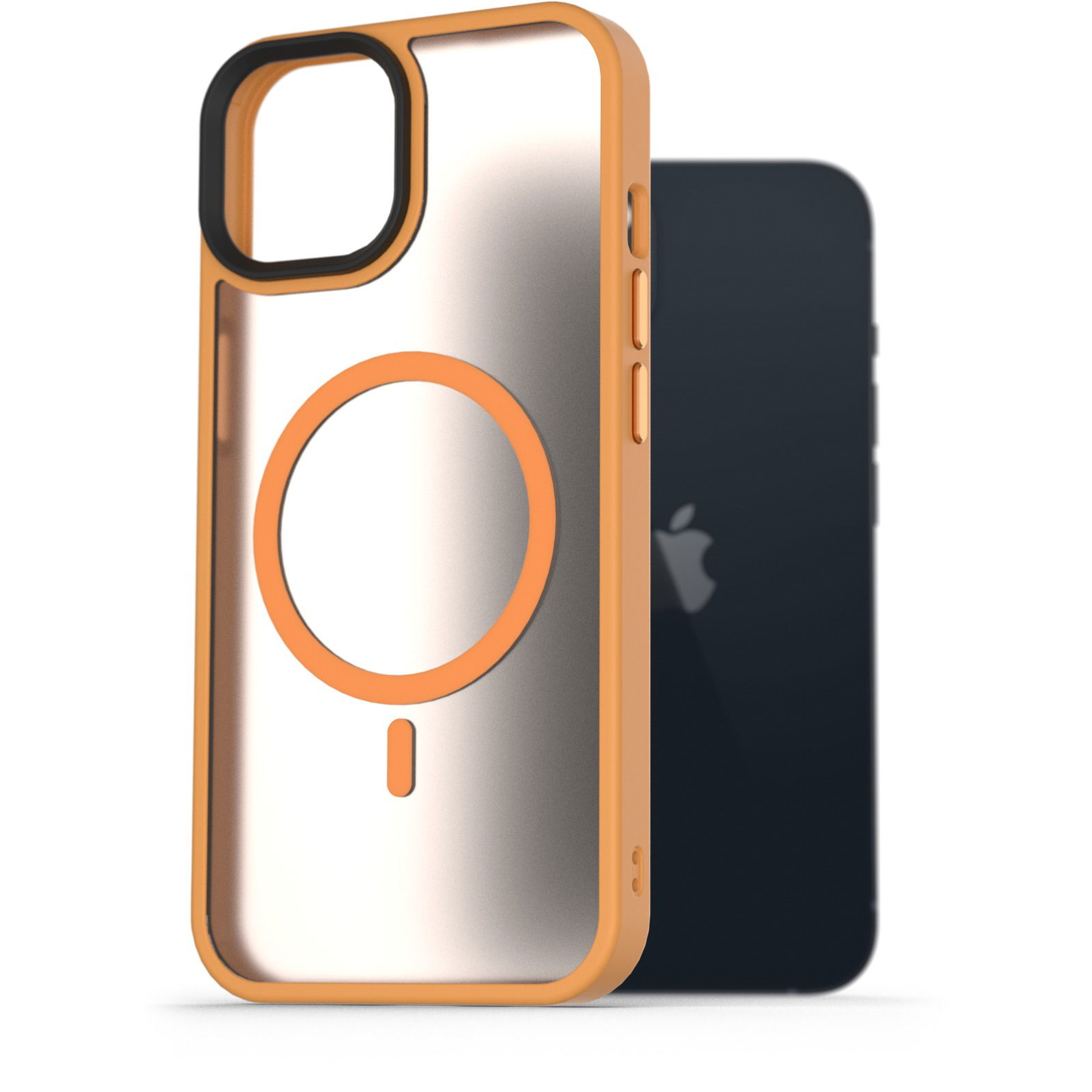 AlzaGuard Matte Case iPhone 13 MagSafe sárga tok (AGD-PCMM42Y)-0