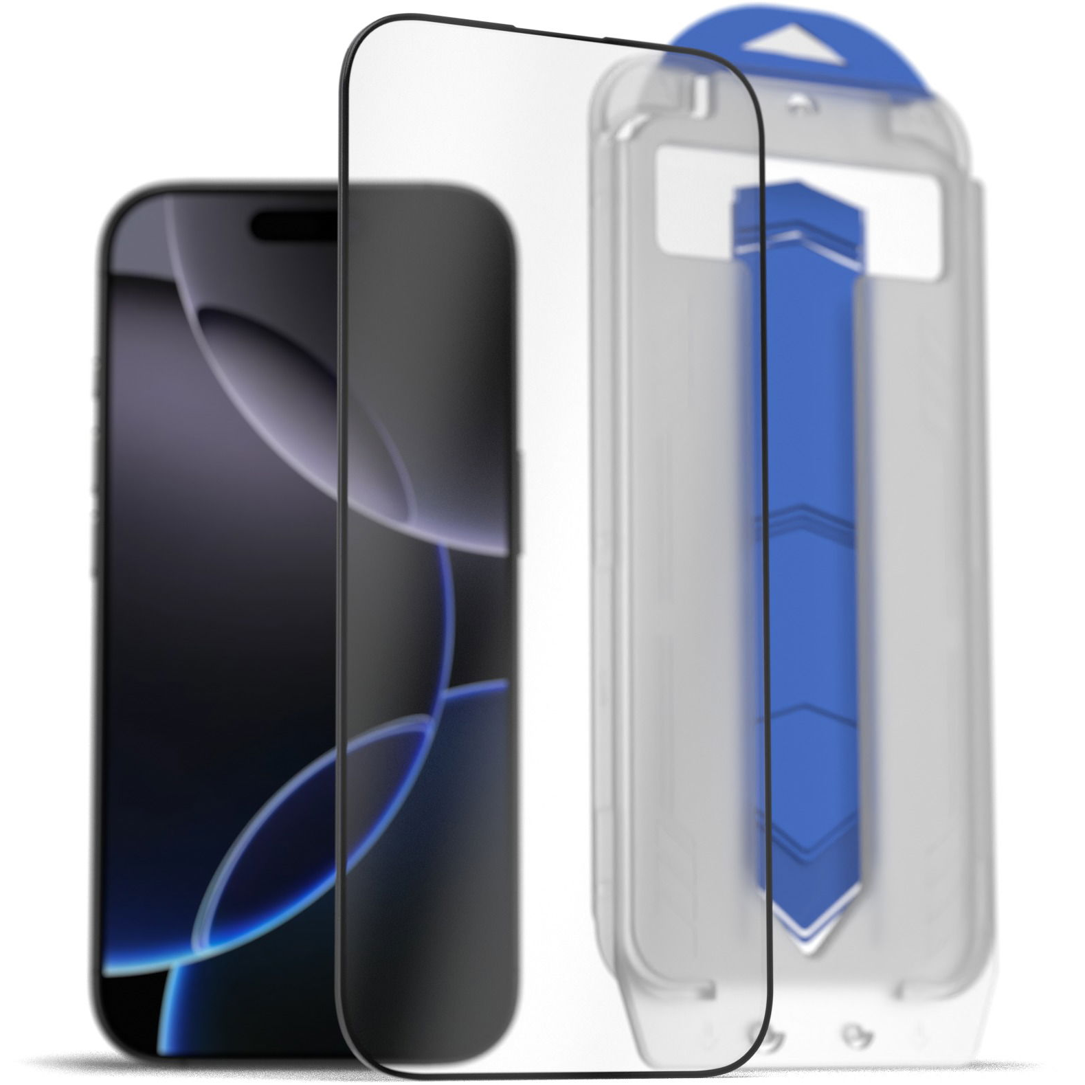 AlzaGuard Glass EasyFit DustFree 2 Pack iPhone 16 Pro 2.5D üvegfólia + felhelyező keret (AGD-EFD14)-0