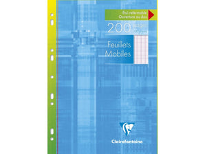 Foi albe, liniatură franceză, simple multiperforate 90 g/mp 100 file Clairefontaine