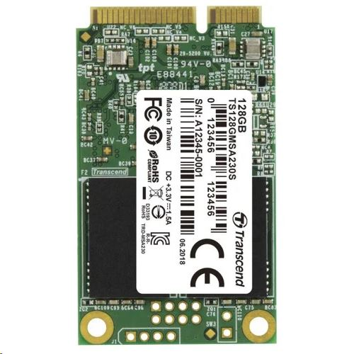 128GB Transcend 230S mSATA SSD meghajtó (TS128GMSA230S) (TS128GMSA230S)-0