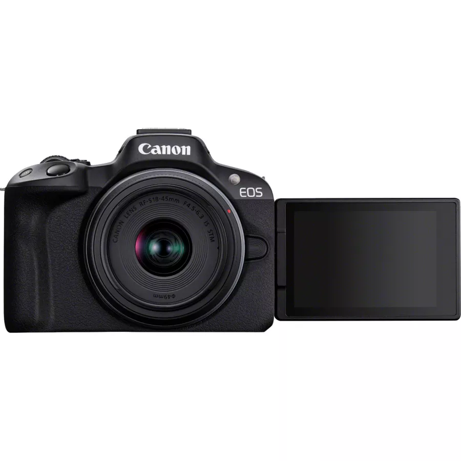 Canon EOS R50 Tükörnélküli fényképezőgép - Fekete (5811C003)-0
