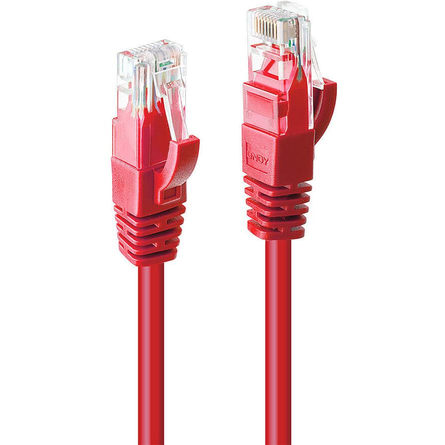 Lindy 48034 hálózati kábel Vörös 3 M Cat6 U/UTP (UTP) (48034)-0