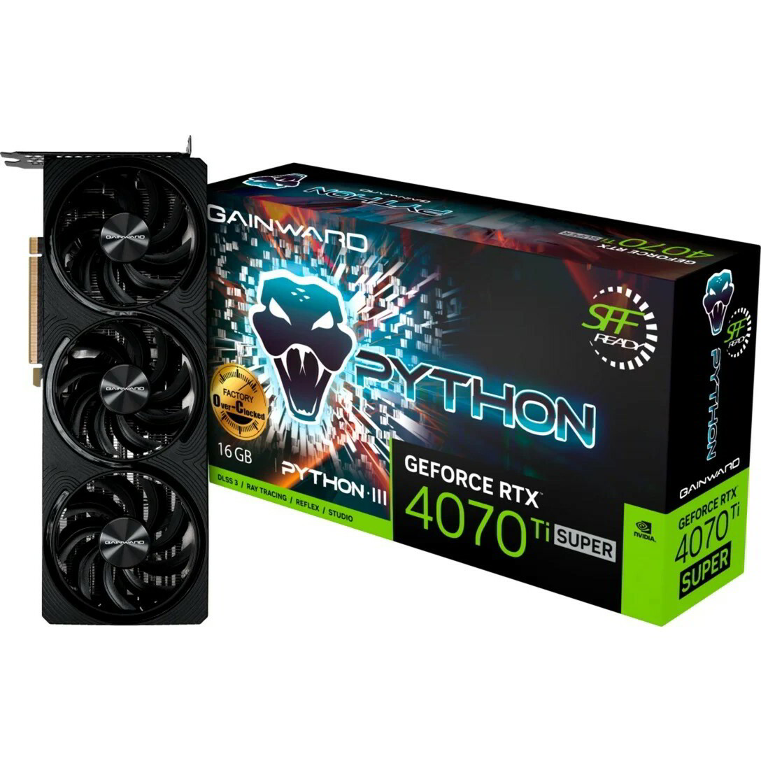 Gainward GeForce RTX 4070 Ti 16GB GDDR6X SUPER Python III OC Videókártya (4816)-0