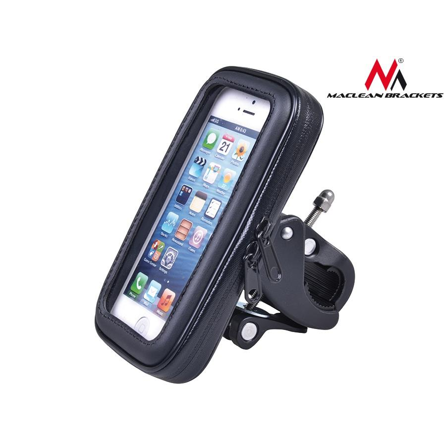 Maclean MC-688S Univerzális kerékpár mobiltelefon tartó Fekete (MC-688S)-0