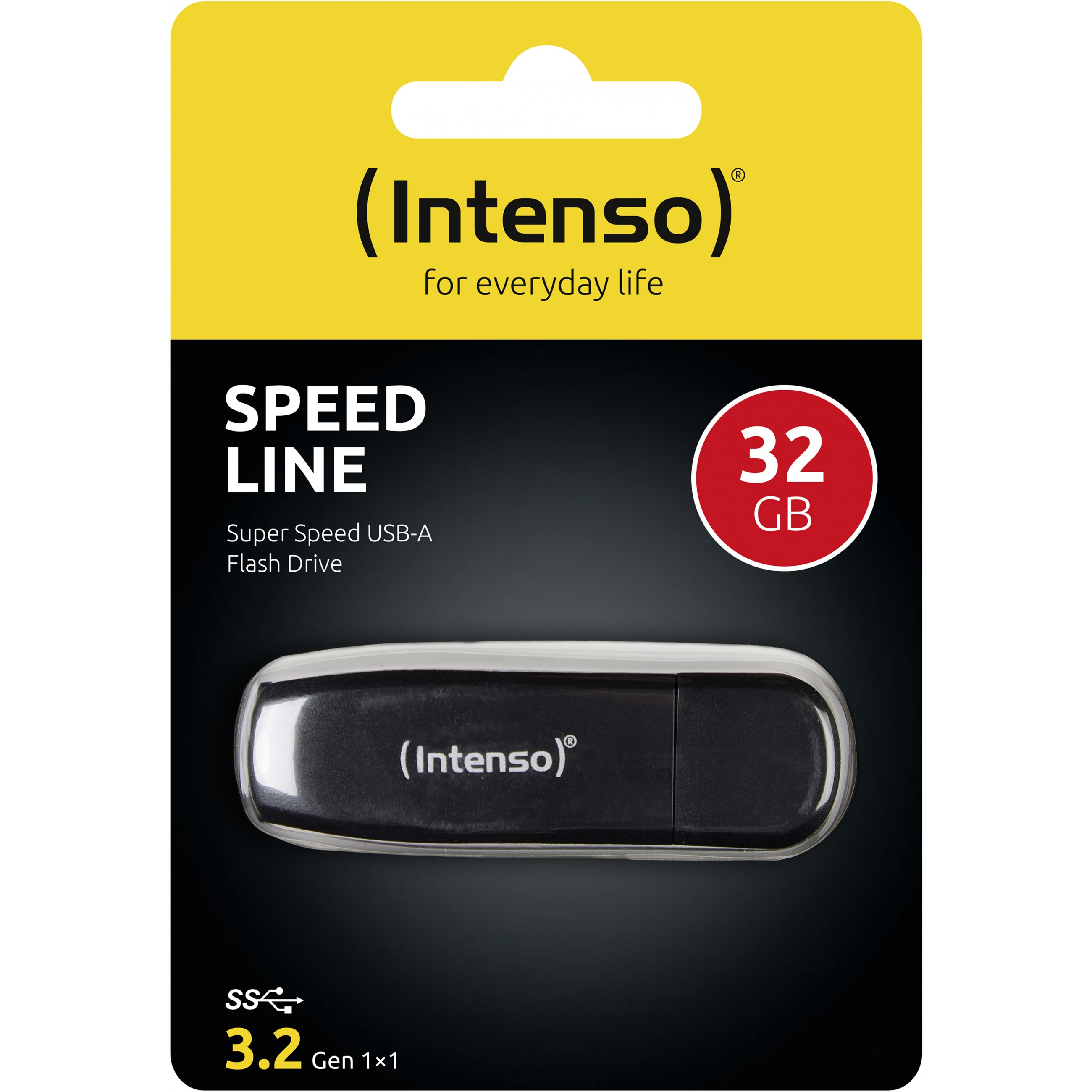 Intenso 32GB USB 3.0 Speed Line Fekete (3533480)-0