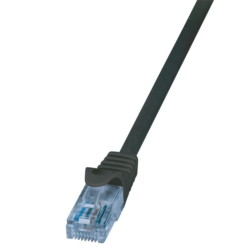 LogiLink CAT6A U/UTP patch kábel 1.5m fekete, CP3043U (CP3043U)-0