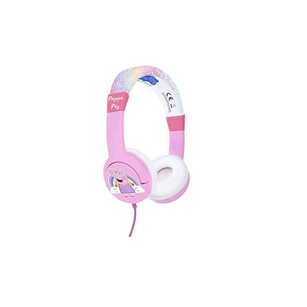 OTL Peppa Glitter Rainbow Junior Fejhallgató - Rózsaszín (PP0776)-0