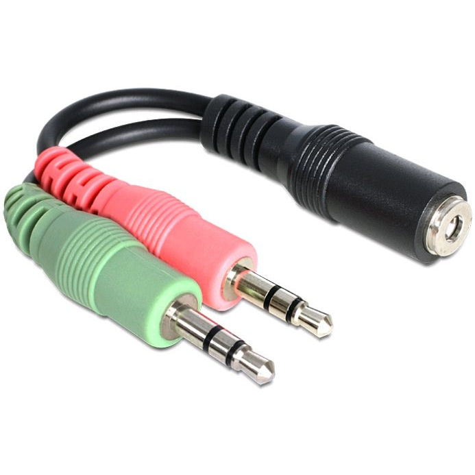 Delock jack anya 3.5 mm > 2 x jack apa adapter (65459) (65459)-0