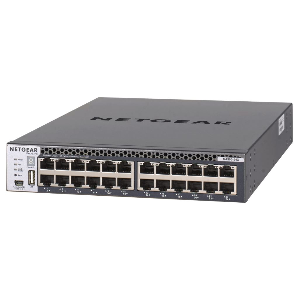 Netgear Prosafe M4300-24X 24 Portos Manageable Layer 3 Switch (XSM4324CS-100NES) (XSM4324CS-100NES)-0