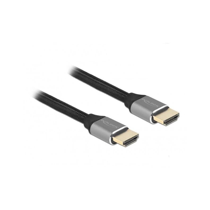 Delock 83997 3m Ultra nagy sebességű HDMI 48Gbps 8K 60Hz szürke kábel (83997)-0