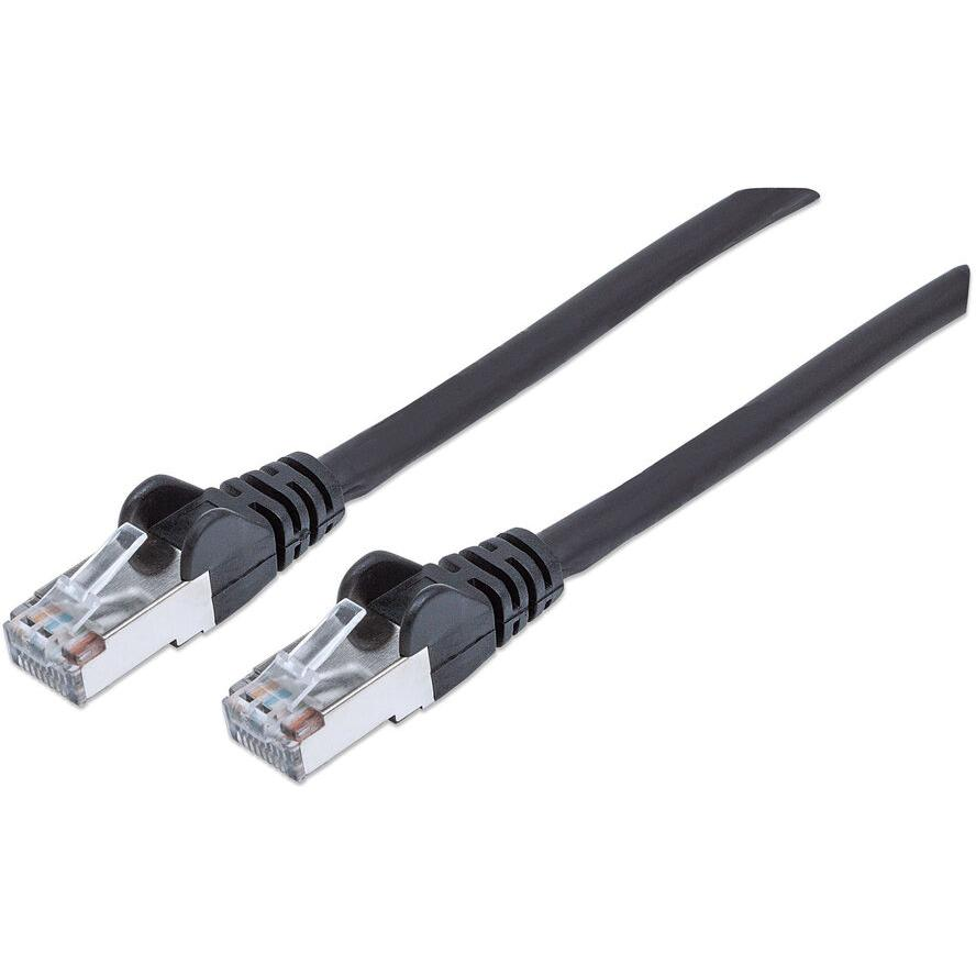 Intellinet 1m CAT6a S/FTP hálózati kábel Fekete S/FTP (S-STP) (318761)-0