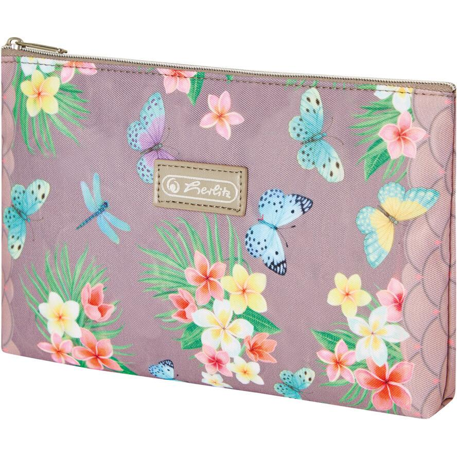 Herlitz Faulenzer Ladylike Egyrekeszes tolltartó - Pillangó mintás (50043781)-0