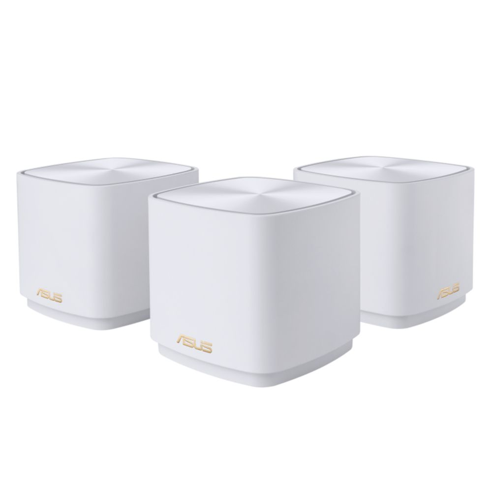 ASUS ZenWiFi XD4 Plus AX1800 3 Pack White Kétsávos (2,4 GHz / 5 GHz) Wi-Fi 6 (802.11ax) Fehér 2 Belső (90IG07M0-MO3C40)-0