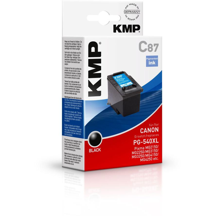 KMP (Canon PG-540XL) Tintapatron Fekete - Chipes (1516,4001)-0