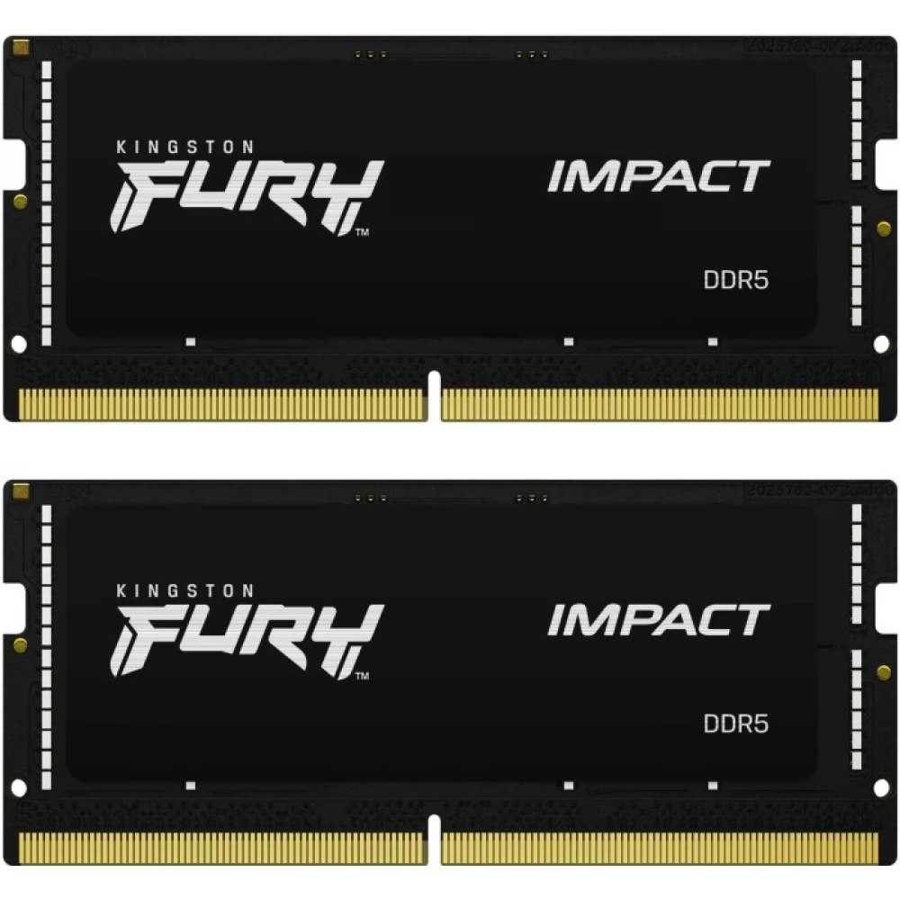 KINGSTON FURY NB memória DDR5 32GB 4800MHz CL38 SODIMM (Kit of 2) Impact (KF548S38IBK2-32)-0
