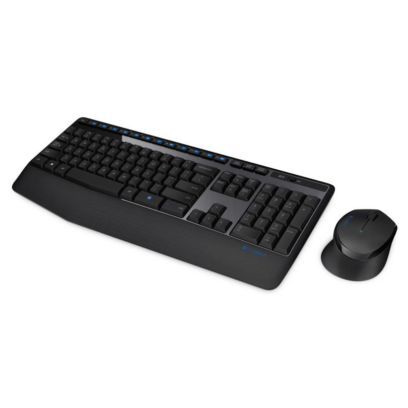 Logitech Wireless Combo MK345 billentyűzet Egér mellékelve USB QWERTY Nemzetközi amerikai Fekete (920-006489)-0