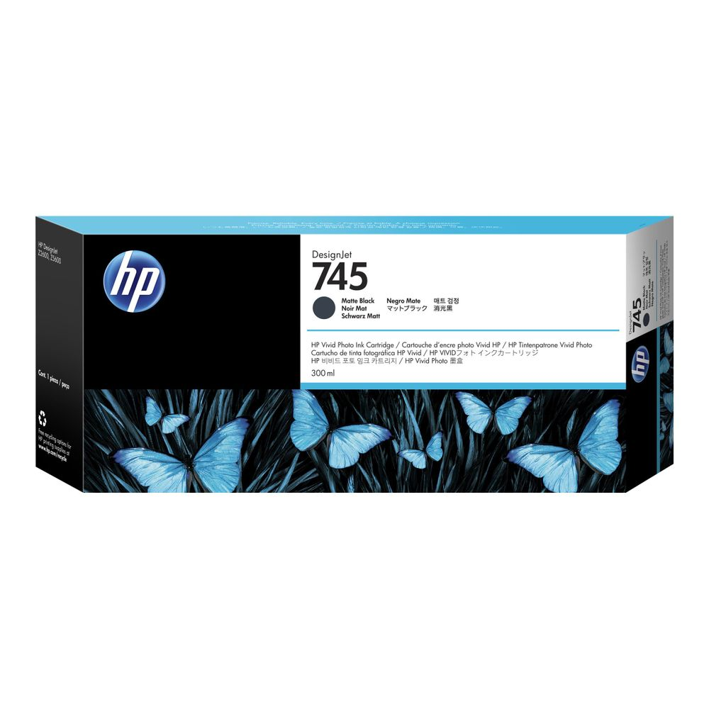HP 745 - High Capacity - matte black - original - DesignJet - ink cartridge (F9K05A)-0