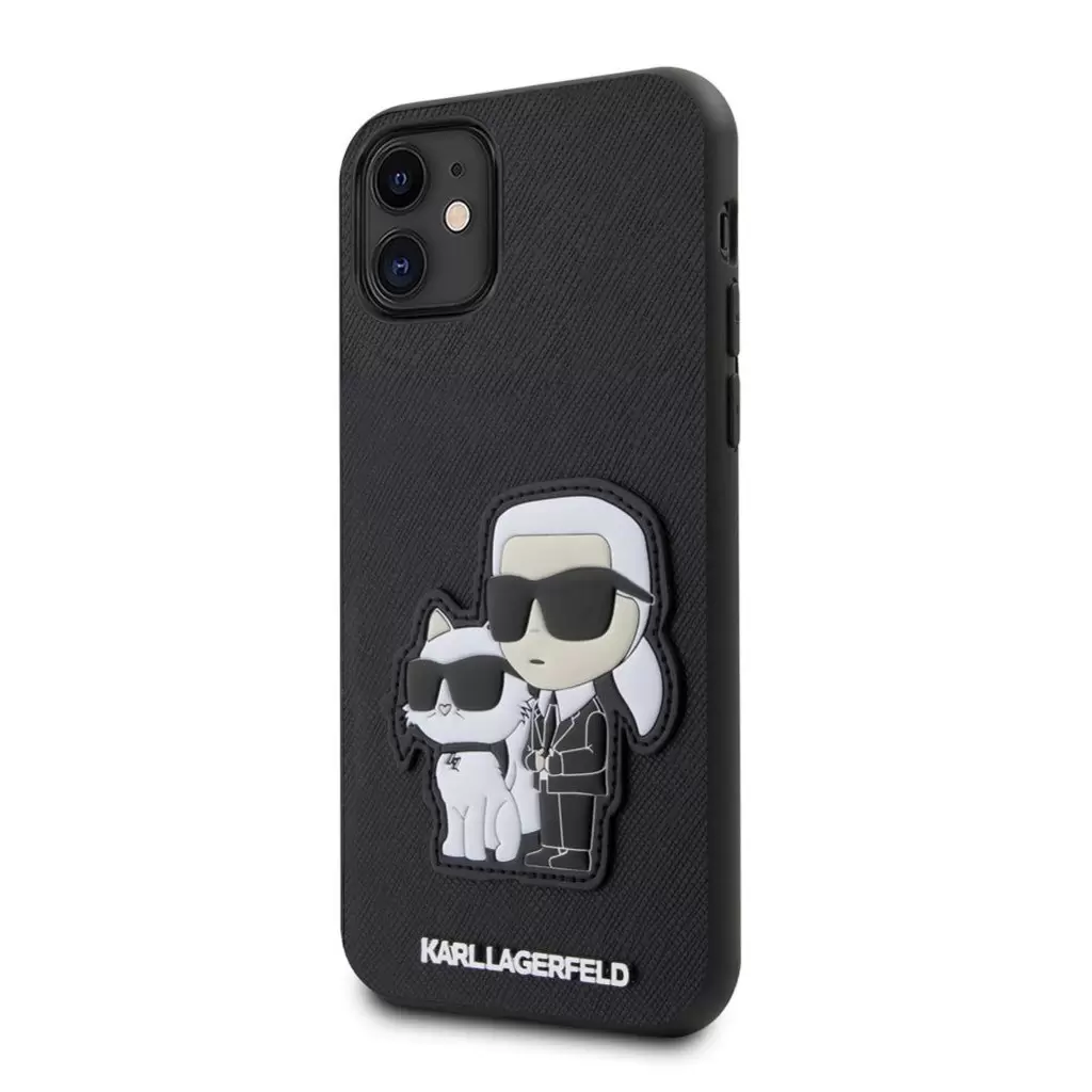 Karl Lagerfeld tok fekete KLHCN61SANKCPK Apple Iphone 11 készülékhez (128358)-0