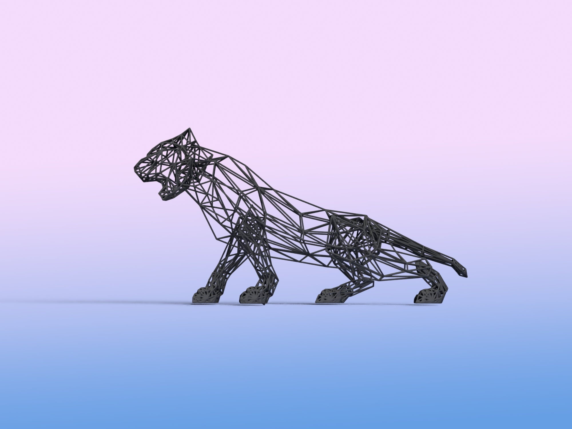 High-Precision Jaguar Sculpture-3