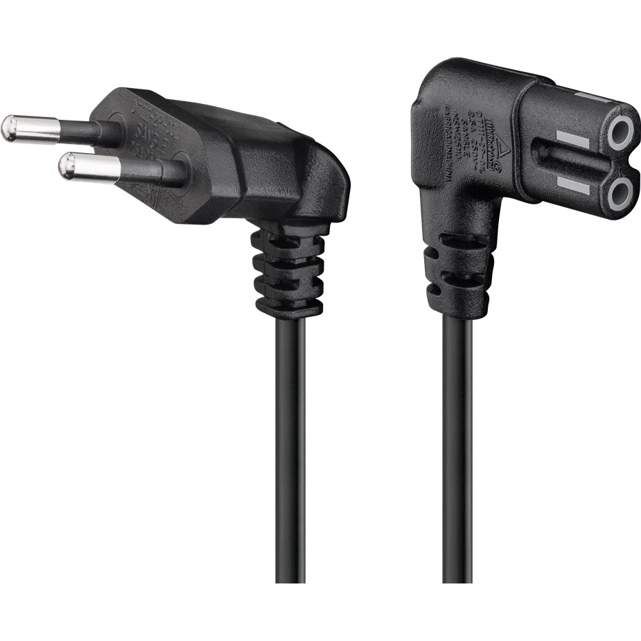 Goobay 97348 220V Euro Hálózati tápkábel 1.5m - Fekete (97348)-0