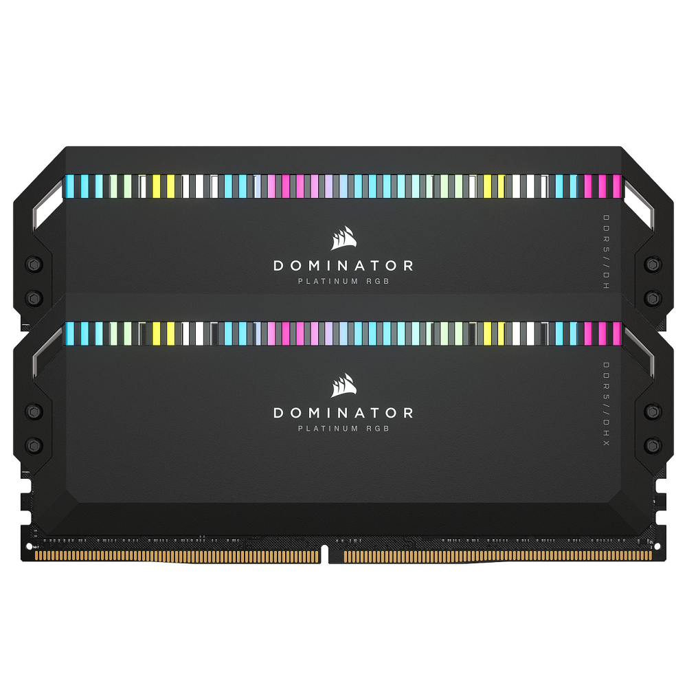 CORSAIR DOMINATOR PLATINUM RGB Fekete DDR5, 5200Mhz 32GB (2x16GB) memória (CMT32GX5M2B5200C40)-0