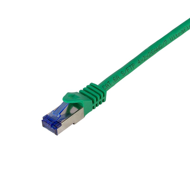 LogiLink Patch kábel Ultraflex Cat.6A S/FTP 2m zöld (C6A055S) (C6A055S)-0
