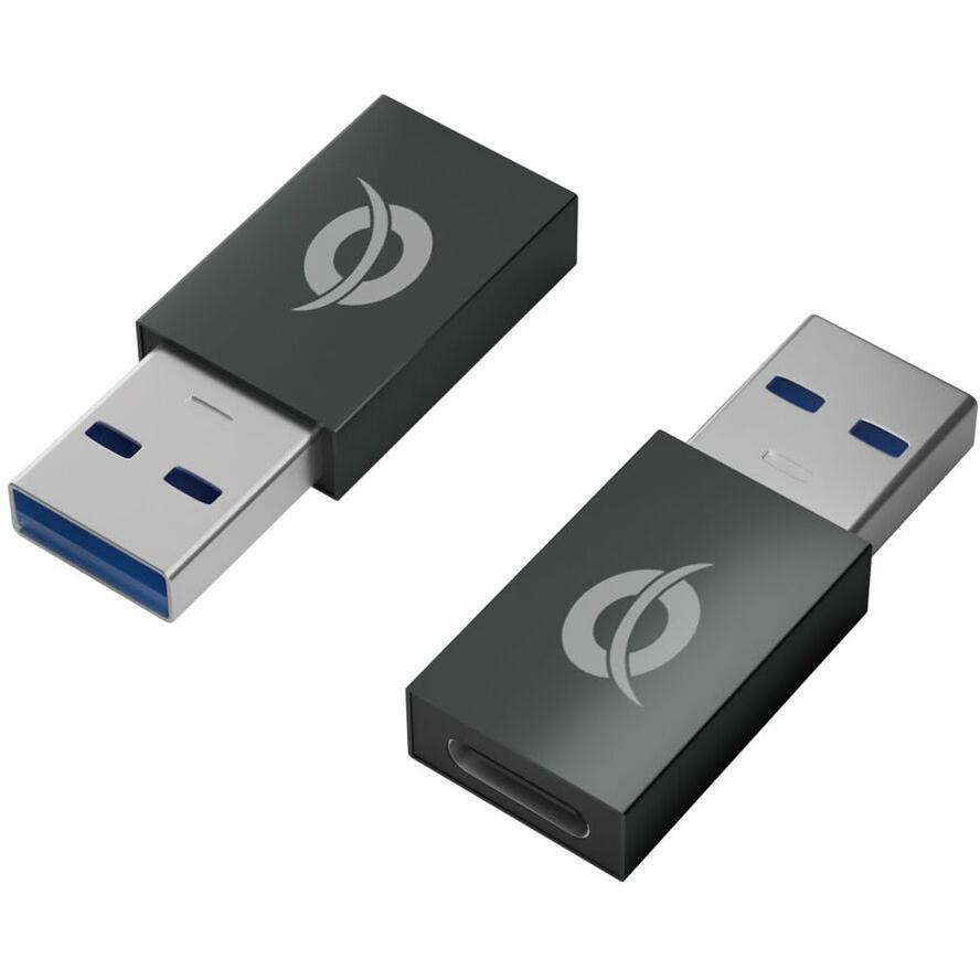 CONCEPTRONIC Adapter USB3.0-> USB-C 2er-Pack gr (DONN10G)-0