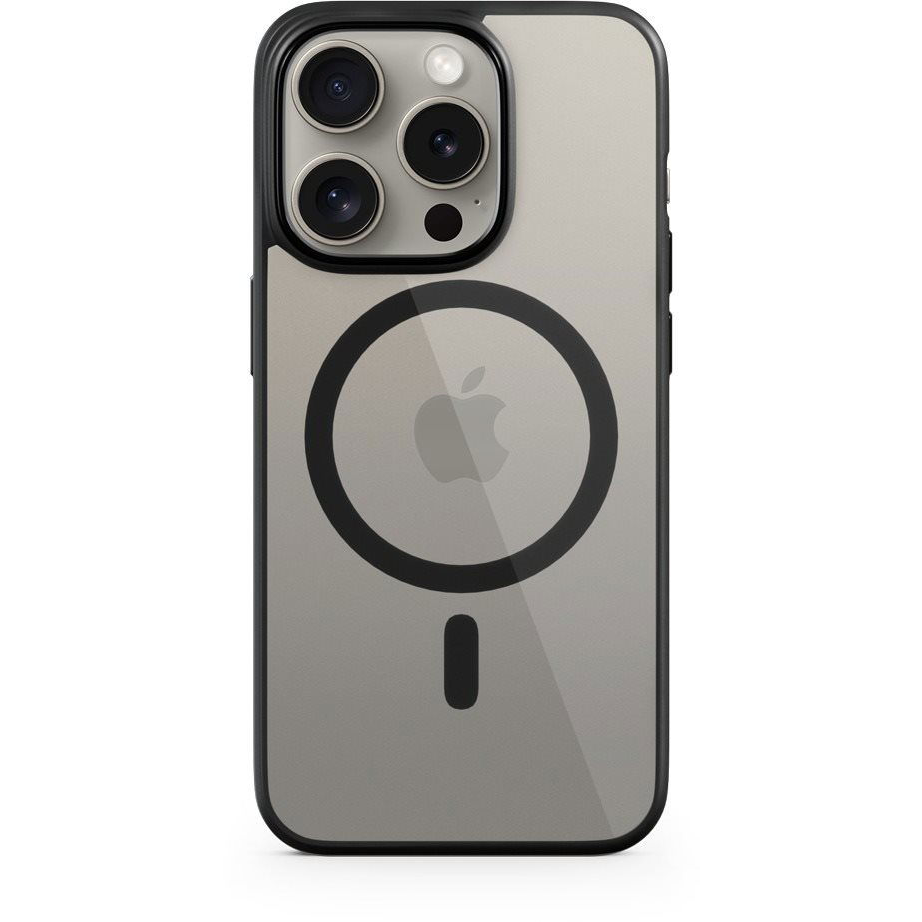 Epico Mag+ Hero iPhone 15 Pro Max MagSafe átlátszó fekete tok (81410101300002)-0