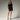 Fusta neagra scurta cu copci metalice si insertie din tulle Backstage
