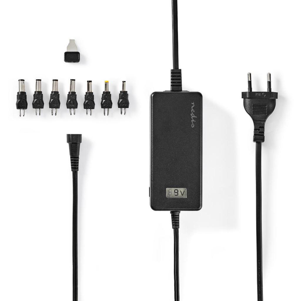 Nedis univerzális notebook adapter 36W 5-24V 2,4-3A 7fej (ACPA105) (ACPA105)-0