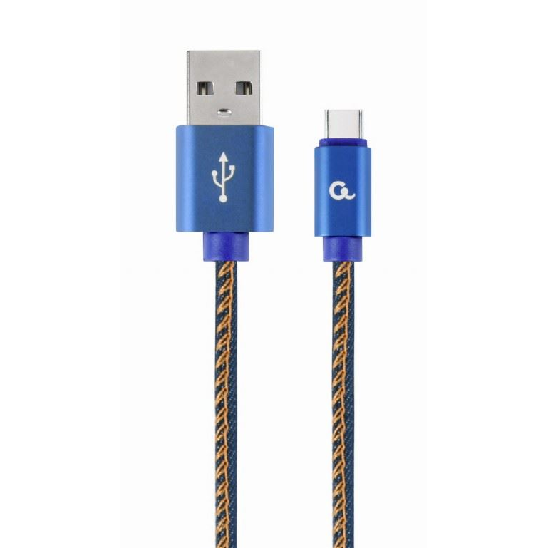Gembird Premium USB Type-C - USB-A kábel 2m kék (CC-USB2J-AMCM-2M-BL) (CC-USB2J-AMCM-2M-BL)-0