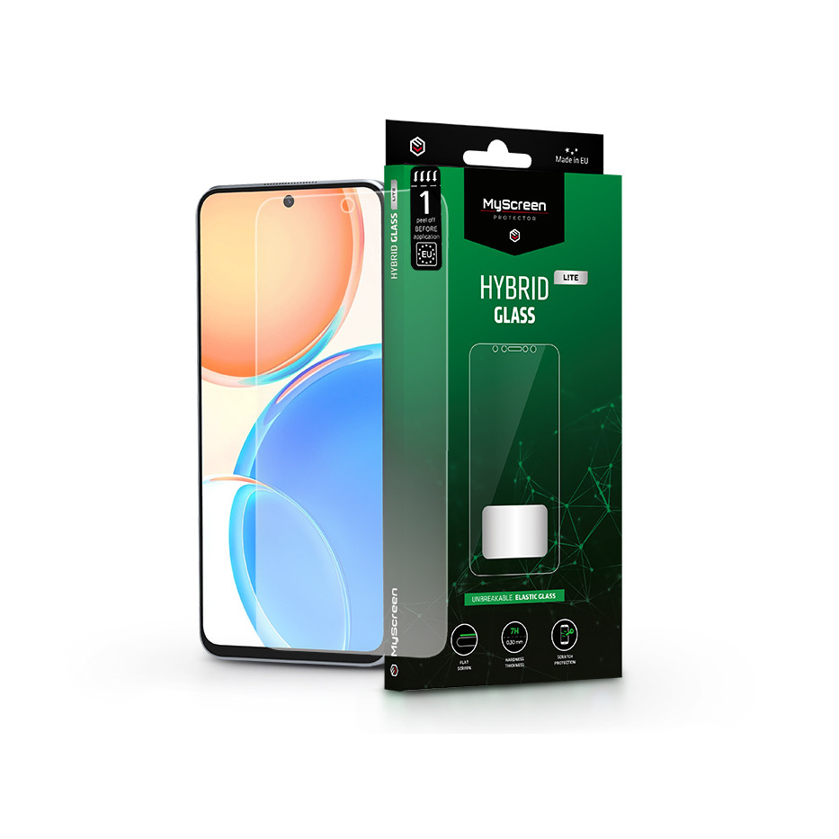 Honor X8 rugalmas üveg képernyővédő fólia - MyScreen Protector Hybrid Glass Lite - átlátszó (MS210744)-0
