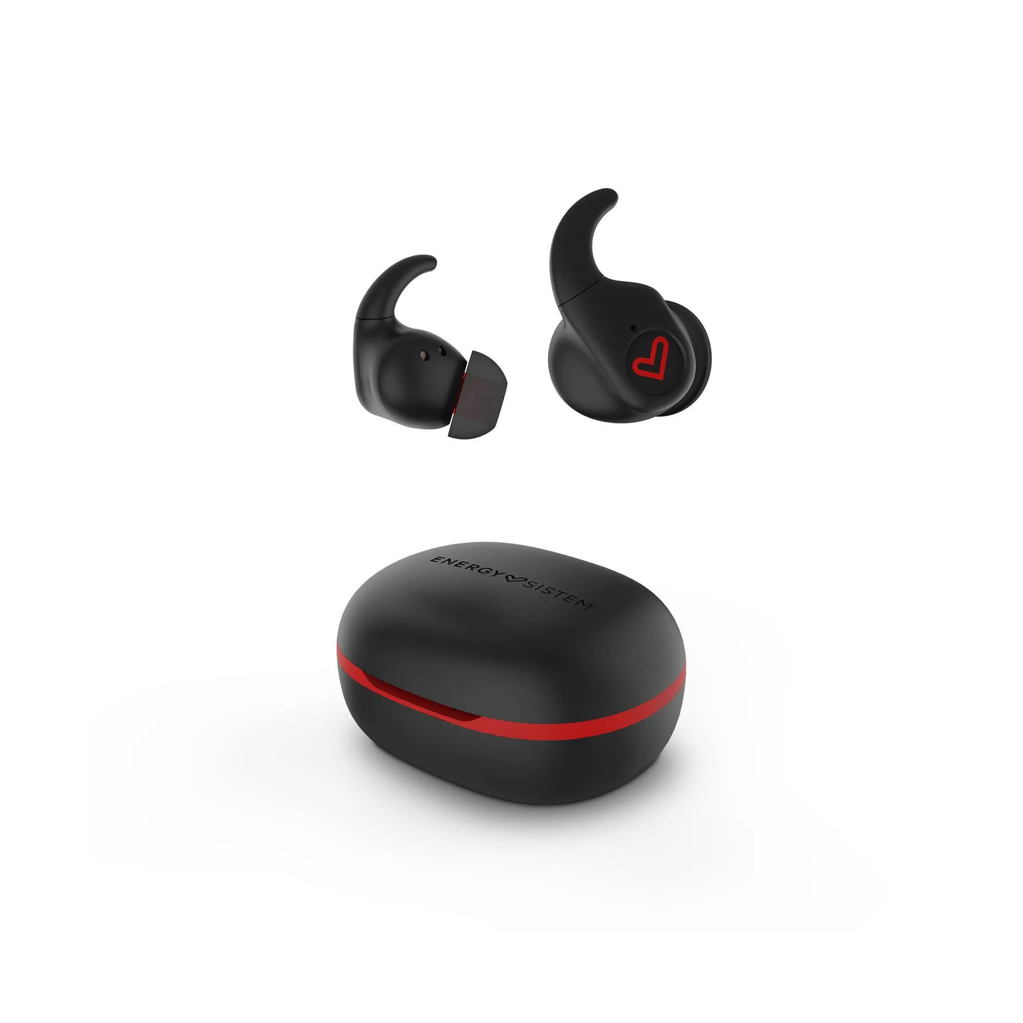 Energy Sistem Freestyle Wireless Headset - Fekete/Piros (455065)-0